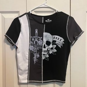 hollister grunge baby tee